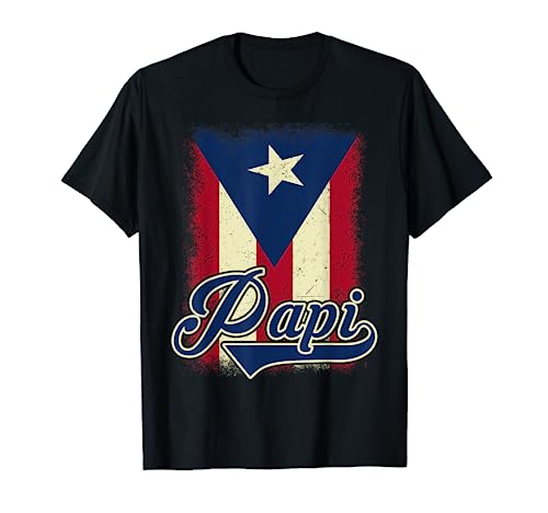 Hombre Camisa de bandera de Puerto Rico de Puerto Rico para el Día del Padre Camiseta