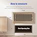 Floor Register 4x10, Brown Floor Vent Covers for Home Floor, Sidewall, Heavy Duty Steel Walkable Floor Grates, Adjustable Air Vent Covers Rust Proof Finish, 4