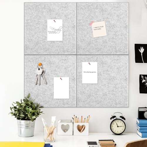 ELAYARD 12個 便箋板 壁貼り式オフィス用フェルト コルク多機能メモボード 接着剤付 学校や職場のスケジュール管理に
