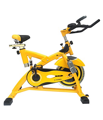 Kobo SB-1 Steel Exercise Spin Bike (Yellow)