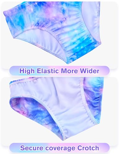 Image of Girls Swimsuit 3 Piece Sleeveless Bathing Suit Sets with Skirt Swimwear Rash Guard for Kids Beach UPF 50+ Sun Protection