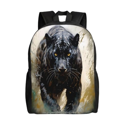 Lightweight Backpack Black Panther 16Inch Waterproof Backpack Gym Casual Daypack for Women Men Gift