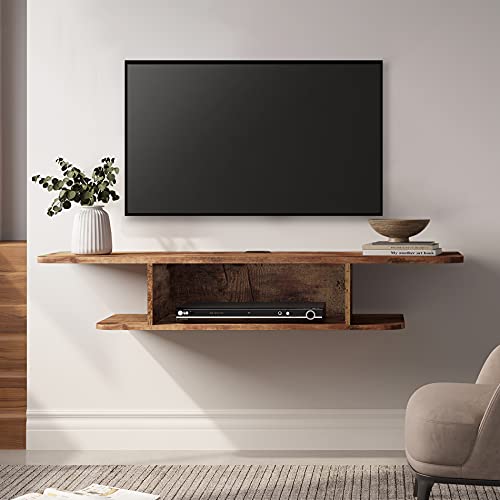 FITUEYES 2 Tier Modern Floating TV Stand Wall Mounted...