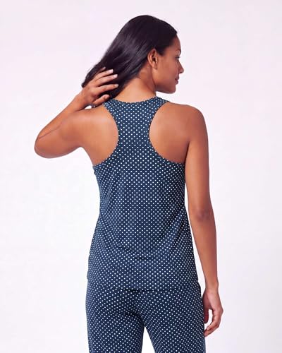 Image of Real Essentials 2 Pack: Women's Tank Top & Capri Pajama Set - Super-Soft Sleeveless Summer Loungewear (Plus Size Available)