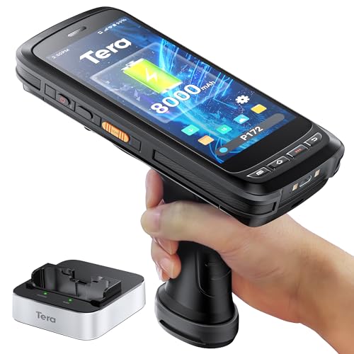 Tera Android 13 Barcode Scanner PDA: 8000 mAh Grande batteria