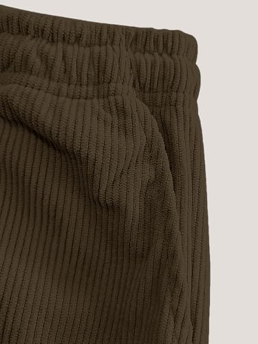 Image of Pinkmint Men's Stretchable Ribbed Track Pants | Poly Lycra Relaxed Fit Trousers | Elastic Waist Drawstring Joggers | Casual, Gym, Lounge Wear for Men