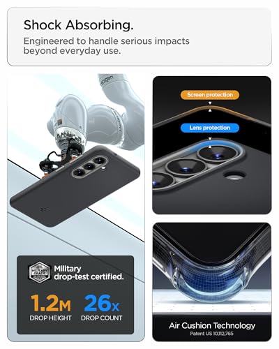 Image of Spigen Nano Pop MagFit | Samsung Galaxy S26 Case [Mil-Grade Certified Drop Protection] Galaxy S26 Back Cover | TPU+PC - Black Sesame