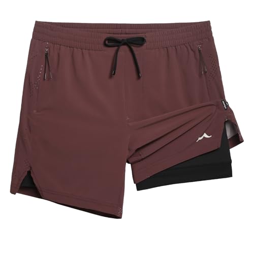 Image of maamgic Men's Athletic Running Shorts with Liner Ultra Lightweight Workout Shorts 5 inch / 7 inch
