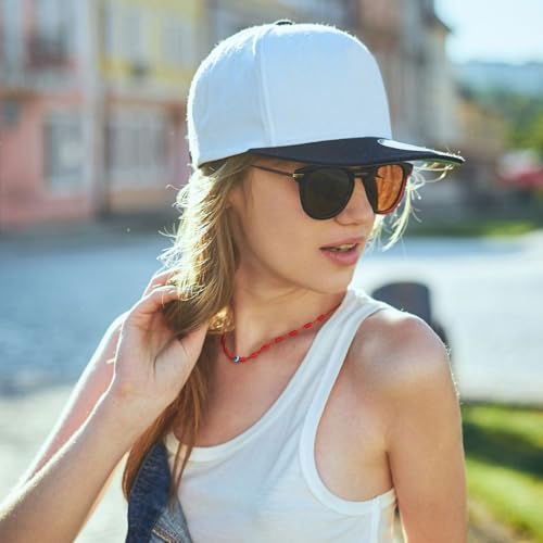 PHITECUS Turkish Evil Eye Pendant Necklace with 7 Red Knots for Protection - Blue Nazar Amulet for Men & Women - Handmade String Necklace -4