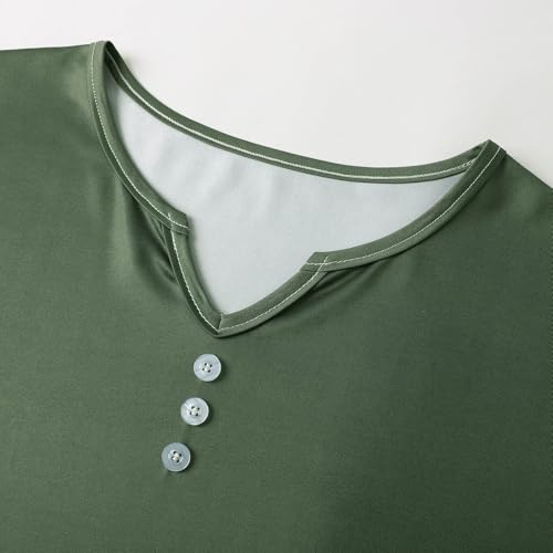 Robe décontractée à col en tissu fluide et manches longues - 5