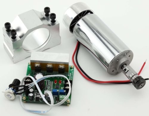 Letkingok Cnc 400W Spindle Motor Er11 & Mach3 Pwm Speed Controller & Mount Engraving Set #TOP5