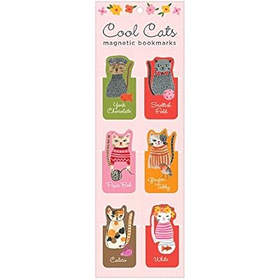 Cool Cats Magnetic Bookmarks
