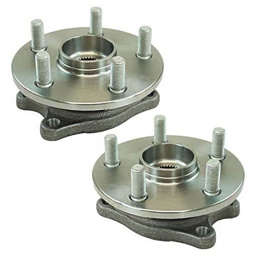 Image of TRQ 2 Piece Front Wheel Bearing & Hub Assembly Set Compatible with 2009-2017 Lexus LS460 2008-2016 LS600h