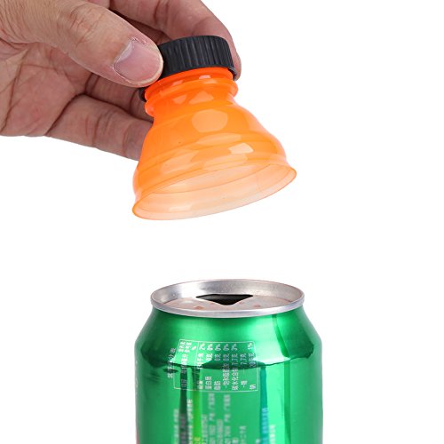 Reusable Snap On Can Bottle Caps - for Cool Soda Drink Lid (6Pcs), Yellow,orange,blue,white,pink,purple - Image 3