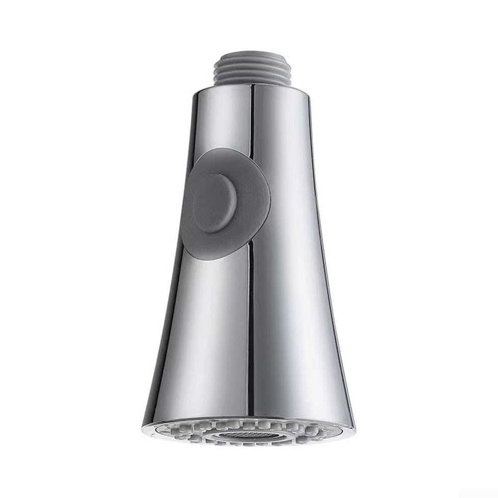 Soffione doccia di ricambio per rubinetto estraibile G12, in plastica di lunga durata, flusso d'acqua regolabile (galvanizzazione)