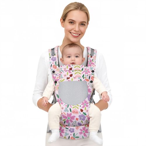 YooxArmor Mochila Portabebés,Ergonómico Portabebé Adapt para Recién 3 a 36 Meses Nacidos Desde el Nacimiento,Ajustable Cómodo y ligero, para Bebés de 3 a 30 kg