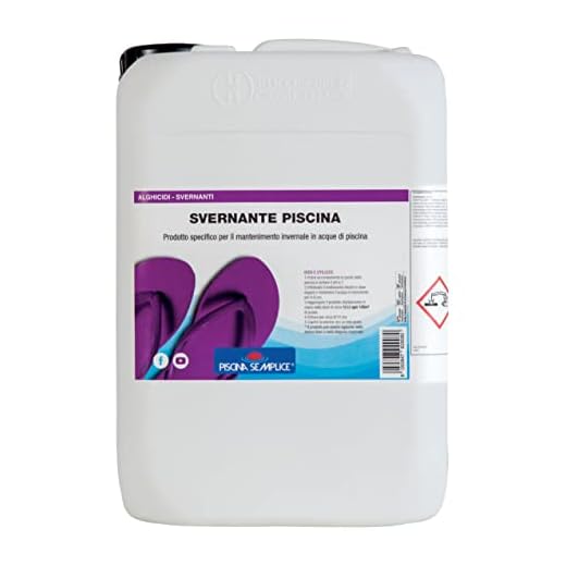 Lapi - 10 kg Svernante per Piscina Liquido. Permette Il Mantenimeto Corretto dell'Acqua Durante Il Periodo di Non Utilizzo. Made in Italy