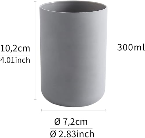 Miniatura 2 de Vasos de baño, 2 unidades, vaso para enjuague bucal, soportes para cepillos de dientes, taza de bebida, soporte para bolígrafo, irrompible apto para