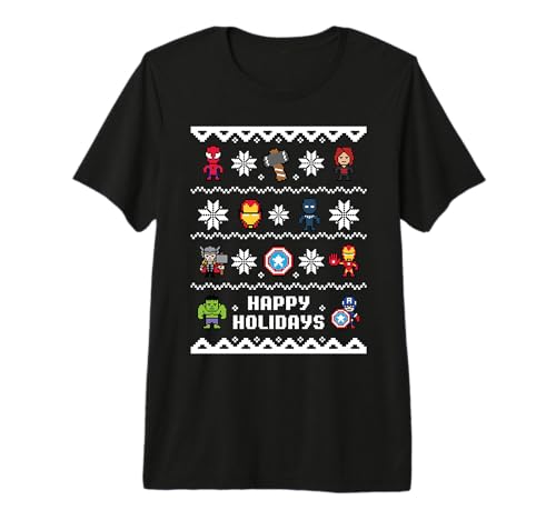 T-shirt Marvel Avengers Christmas avec motif festif pour les fêtes de fin d'année