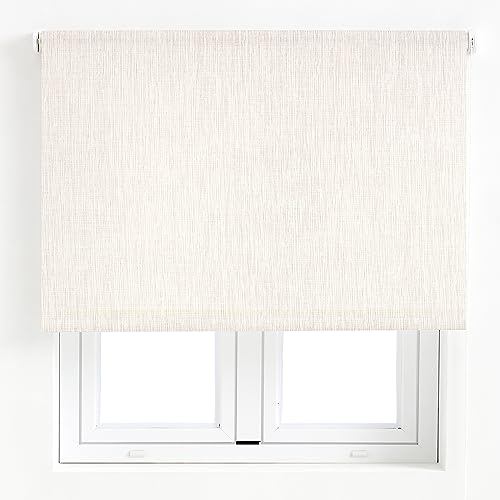 Blindecor Ara Lyon Tierra | Estor Enrollable translúcido - 80 x 190 cm (Ancho por Alto) | Tamaño aproximado de la Tela 77 x 185 cm | Estores para Ventanas