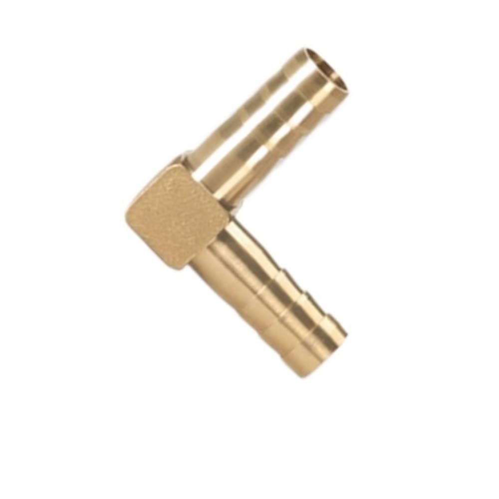 Raccords de tuyaux, adaptateurs cannelés filetés, Raccord coudé à angle droit en cuivre for pagode, raccord cannelé en laiton for tuyau d'eau, connecteur pagode 2 voies L 10, 12, 14, 16, 19 mm(19mm)