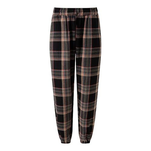 Pajama Pants Men Soft Comfort Drawstring Plaid Pj Pants Loose Fit Comfortable Elastic Flannel Pj Bottoms With Pockets3