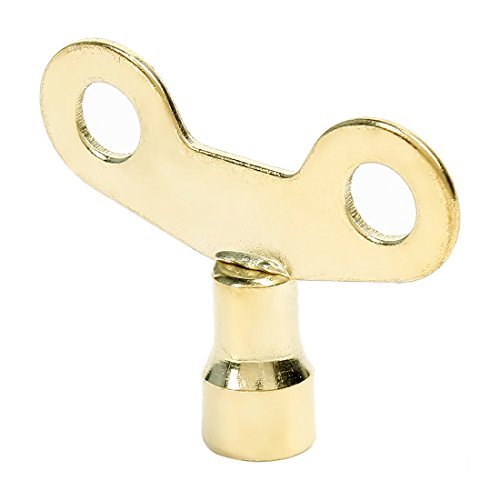 Metal Water Tap Valve Knob Switch Faucet Key 6.5mm 2pcs Gold Tone