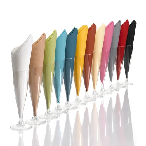 Servilletas de cóctel de dos pliegues Homea de papel resistente color terracota de 25x25 cm 2