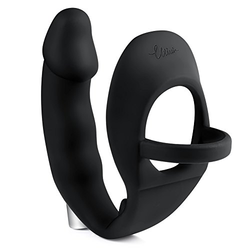 Utimi Rechargeable Anal Plug Elastic Scrotum Ring Powerful 10-Mode Vibrators with Detachable Bullet Vibrator and Precise Motor