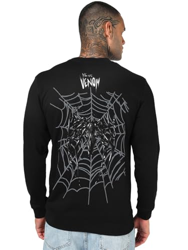 Sweat en polaire Marvel Symbiote pour homme Bewakoof coupe régulière à col rond