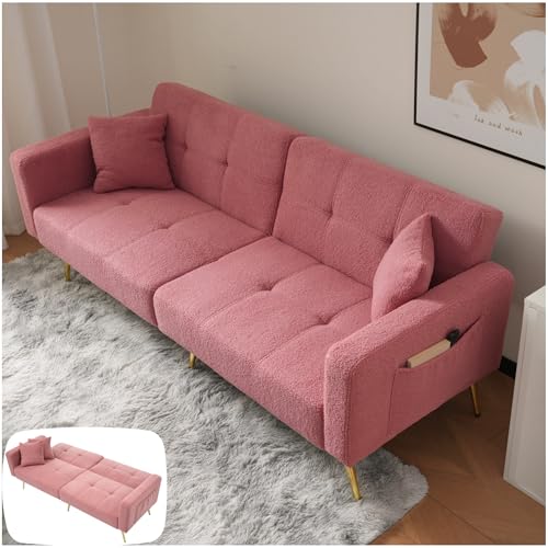 Seyakany Canapé Convertible avec Coussins et Poches de Rangement latérales,canapé 2...