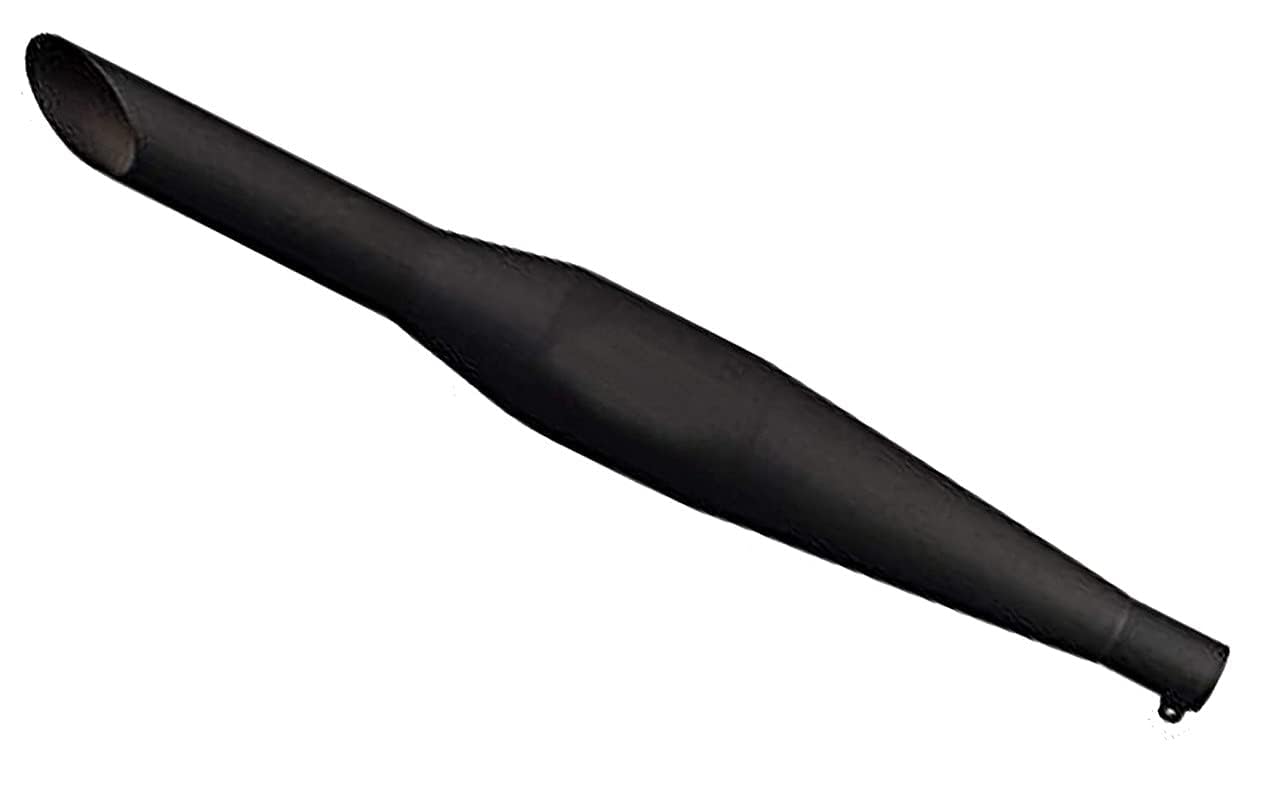 Supremechoice Bike Bullet SLM61 Silencer Redrooster Exhaust Glasswool Red Rooster Filter Black Bike Exhaust With Zed Clamp & Bush for Royal Enfield Bullet Classic 350-image-49
