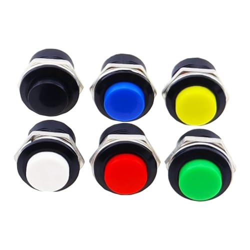 Bouton-poussoir momentané 16mm R13-507 3A commande précise bleu - 2