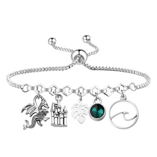 WSNANG Wings Fire Book Lover Gift Wings Fire Darkstalker Bracelet Dragon Tribes Gifts for Dragon Lovers Fantasy Gift Dragon Inspired Gifts