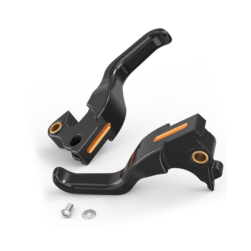 Zhenlygs Orange Fit For 2014-2020 Sportster 883 Super Low Xl883l Sportster 1200 Xl1200c Short Brake Clutch Levers Xl883n Xl1200ns Xl1200x(Orange)