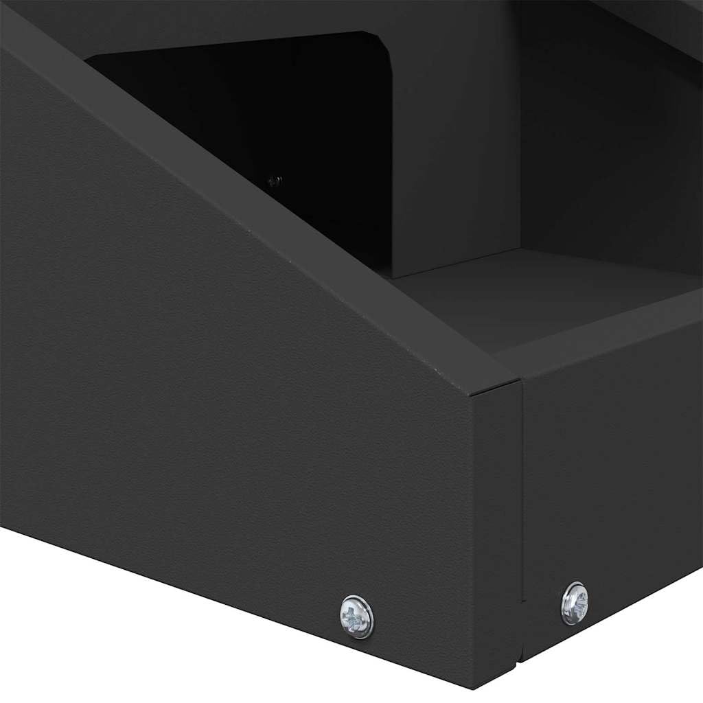 Genérico Comedero para Ciervos Negro 28 x 30 x 80 cm,Producto para Mascotas y Animales,Productos para Mascotas,Cuencos, comederos, y bebederos para mascotas-874609