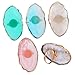 Hohopeti 5 pezzi Palette per Unghie in Resina Agata Anelli per Manicure per Miscelare Colori Palette Durevoli per Pigmenti Nail Art Adatte Uso Professionale e Domestico immagine