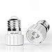 DiCUNO E27 a GU10 Adaptador de enchufe de 2 piezas, convertidor socket, portalámparas, Base de lámpara para bombillas LED y bombillas incandescentes o bombillas fluorescentes compactas