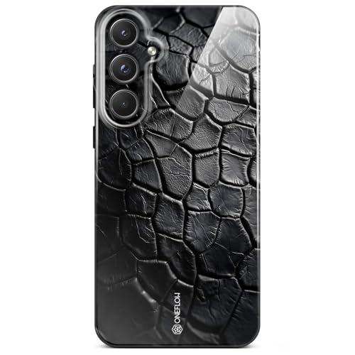 Coque Samsung Galaxy A55 5G idéale pour le quotidien avec imprimé croco noir