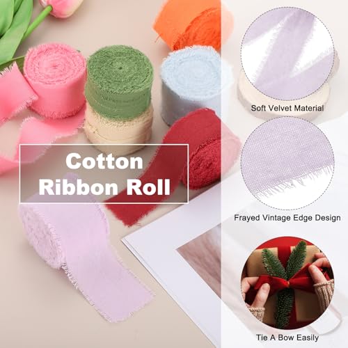 Ruban coton effiloché violet pour réussir vos décorations de table - 4