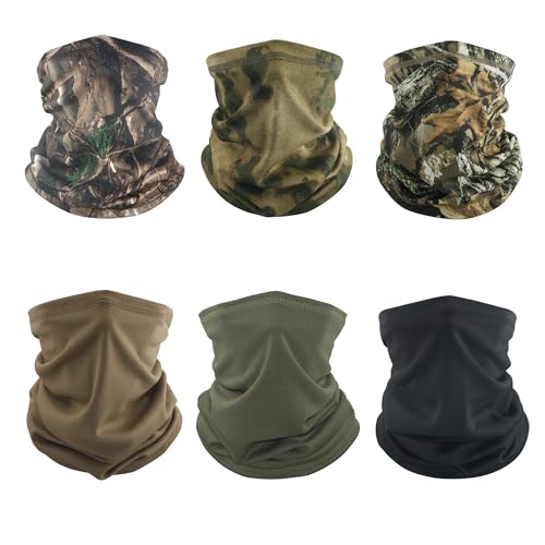 Image of Neck Gaiter Face Mask, Sun Cooling Dust Camouflage Face Shield, Reusable Washable Bandana