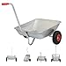 TRUTZHOLM Schubkarre Einhandkarre Friedhofskarre Pflanzkarre Gartenkarre Handwagen Traglast 100 kg Volumen 75 L mit Luft- oder Vollgummireifen (Luftreifen)
