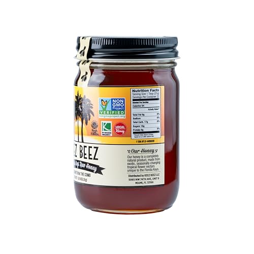 Miel cruda natural Keez Beez sabor cítrico 16 fl oz miniatura 3