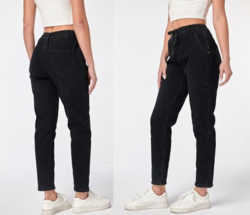 Yehopere Women's Sherpa Fleece Lined Jeans Winter Thermal Thick Cashmere Comfort Girlfriend Jean4