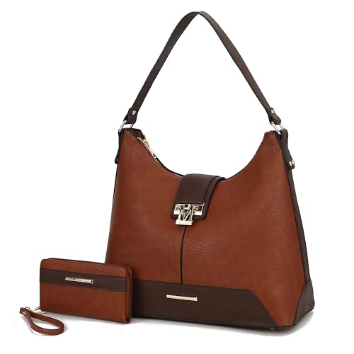 Image of MKF Collection Hobo Bag for Women & Wristlet Wallet Set, Vegan Leather Handbag Purse Set, Shoulder bags by Mia K