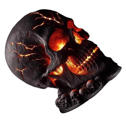 Lampe de table crâne d'Halloween pour décorer votre salon