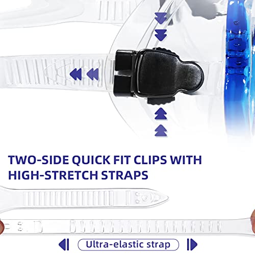 Seago Kids Swim Goggles For Boys Girls Youth Swimming Goggles With Nose Cover Scuba And Silicone Swim Mask Anti-Fog No Leak 180° Panoramic Clear View Tempered Glasses Water Pool Goggles For Teens 6-14 8-12 #TOP4