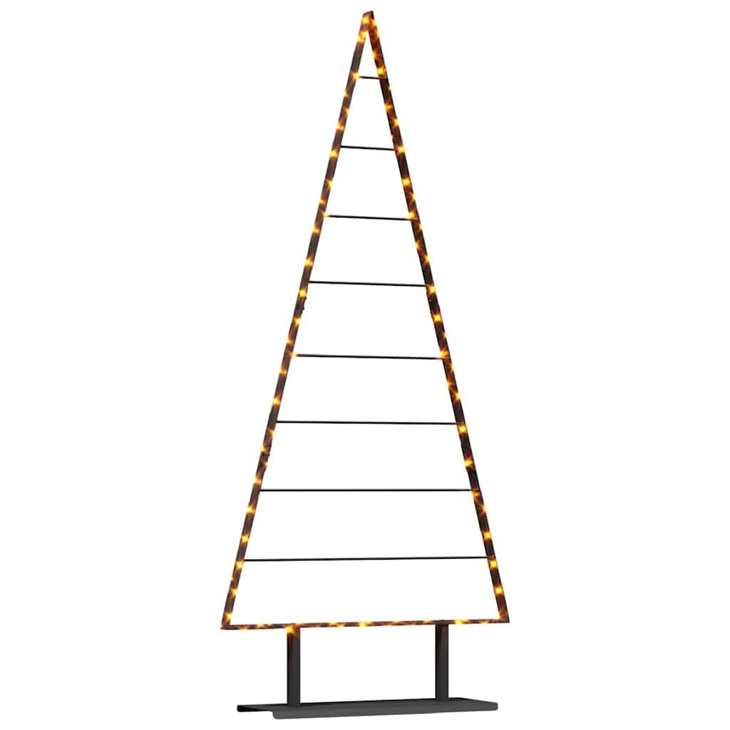 vidaXL Metal Christmas Tree Black 180 cm Steel