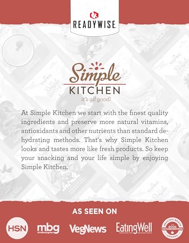 Image of READYWISE - Simple Kitchen, Soup Variety Pack, 4 Resealable Pouches, 16 Servings, Chicken Noodle Soup, MRE, Survival Food, Hiking, Camping & Backpacking Meals, Soup