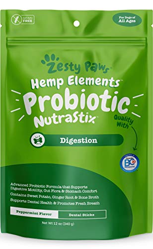 Probiotic Dental Sticks for Dogs - With Hemp, Sweet Potato, Bone Broth
